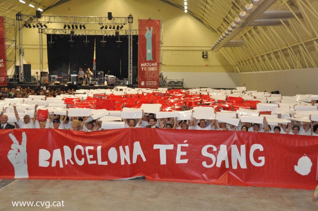 Dia Mundial del Donant de Sang: Gota de Sang (13/06/2010).Foto realitzada per Montse Torres.